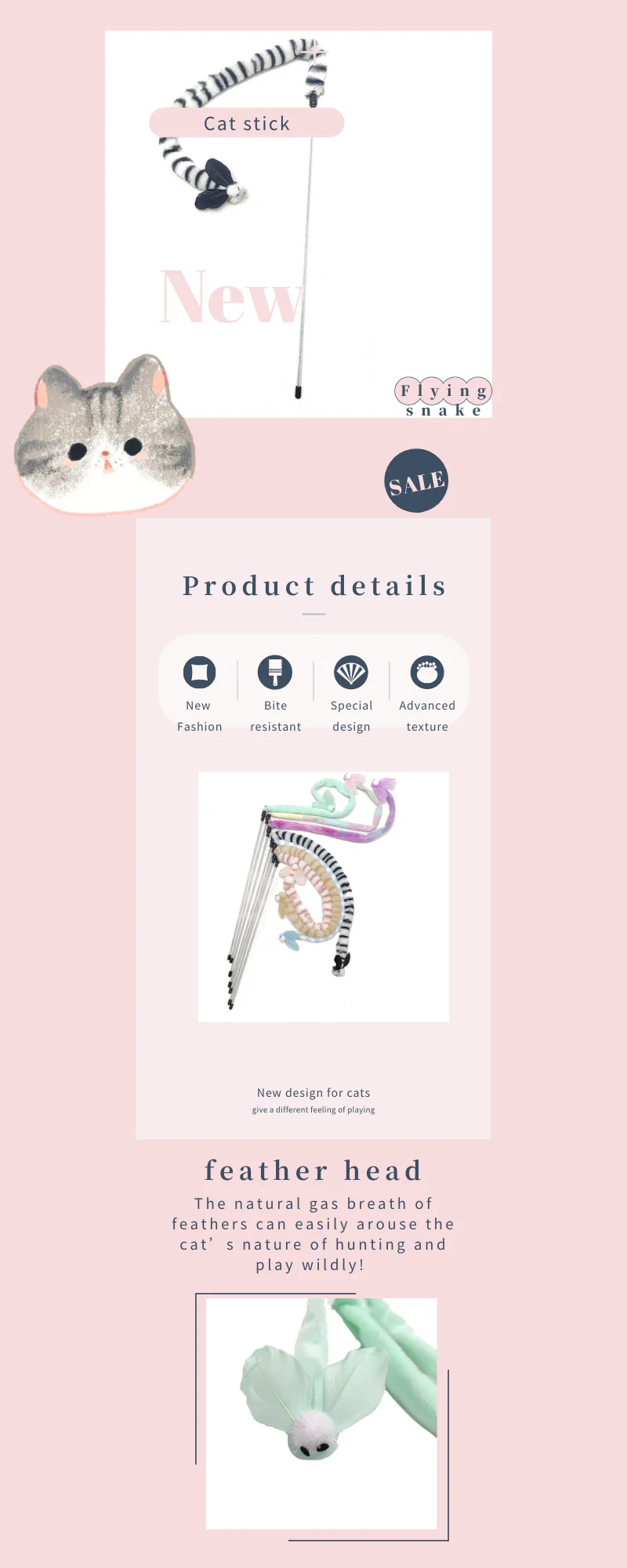 Flannel cat toy wand overview and patterns