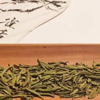 China sichuan sparrow tongue green tea queshe loose leaves odorant organic slim green tea
