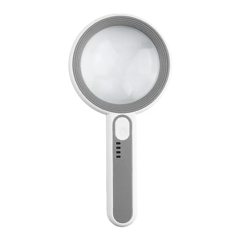 SR7518C Rechargeable Handheld Led Magnifying Glasses with 75mm Dual Lens and 18 Leds