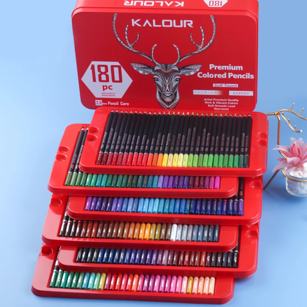 Kalour Color Pencil Set 2B 3.8mm Soft Core Diameter Professional