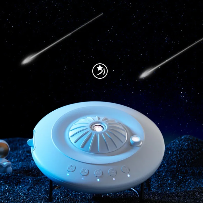 Popular Gift UFO 8  in 1 Ultra Clear Galaxy Projector Lamp Romantic Dynamic Meteor Planetarium Projector Night Light