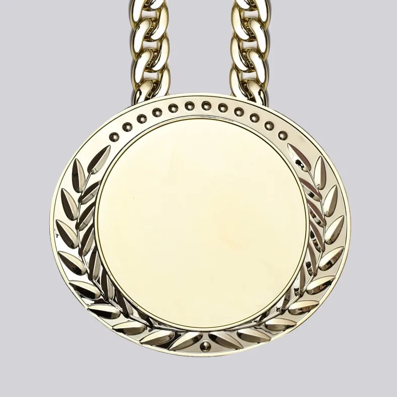 Greatest of All Time Turnover Chain Big Gold Awards Medal Goat Trophy Necklace Champion Chain for Football