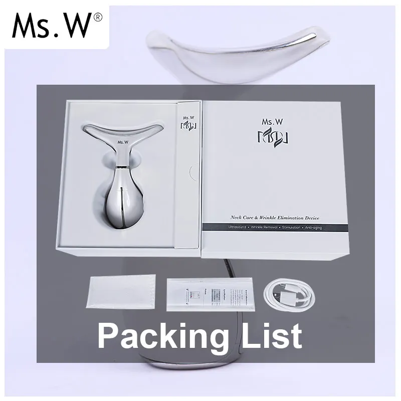 2021, трендовый портативный терапевтический массажер для лица Ms.W, Электрический Уход за шеей, Домашнее использование, микротоковое устройство для подтяжки лица