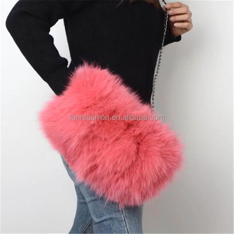 mink fur handbolsas