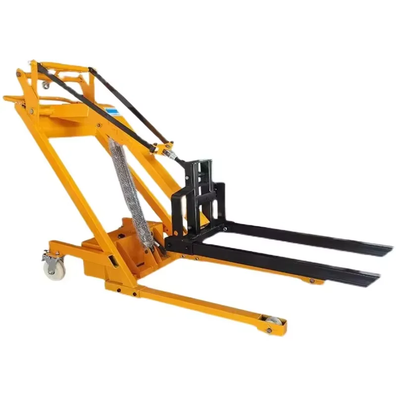 500kg 1.5m Folding Boom Crane Truck Portable Stacker Lift Electr Pallet Foldable Forklift