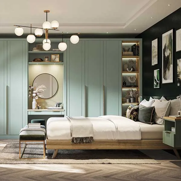 Ironing Board Wardrobe Cabinet Built-in Bed Custom Design Wardrobes Wardrobe Built-In Walk Shutters for Bedroom Hotel Use