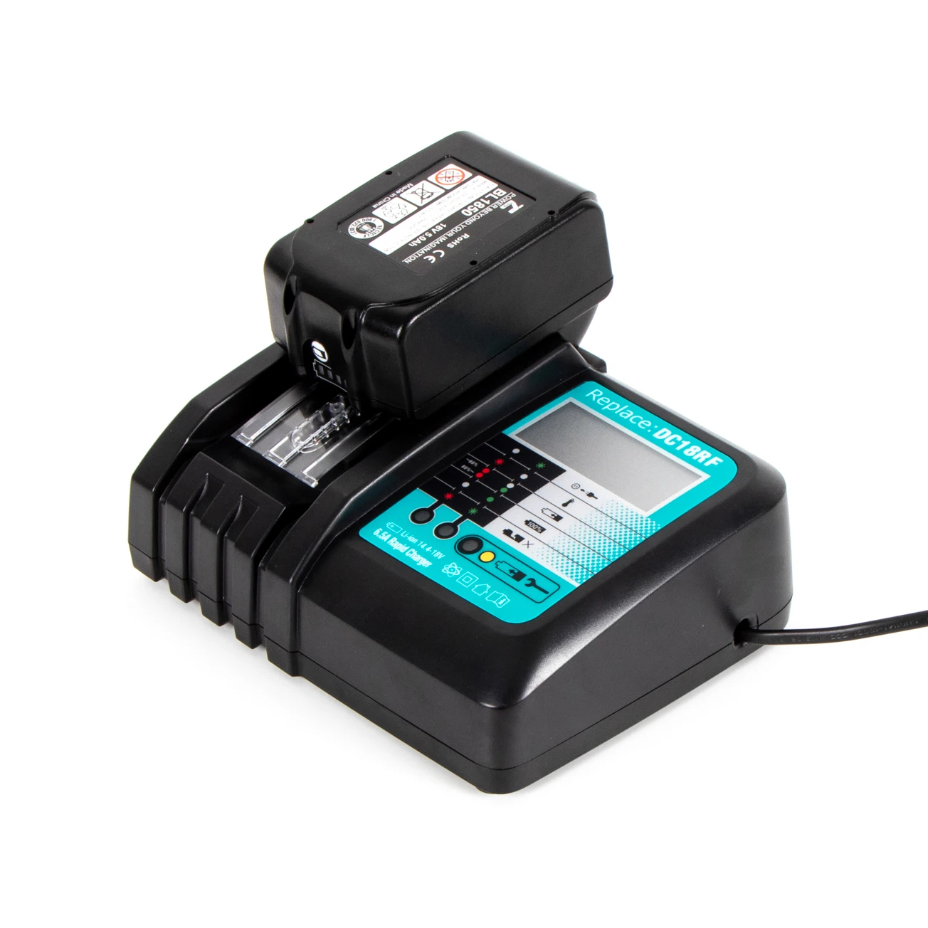 マキタ18vバッテリー用DC18RF交換用バッテリー充電器14.4V〜18V 6.5A 