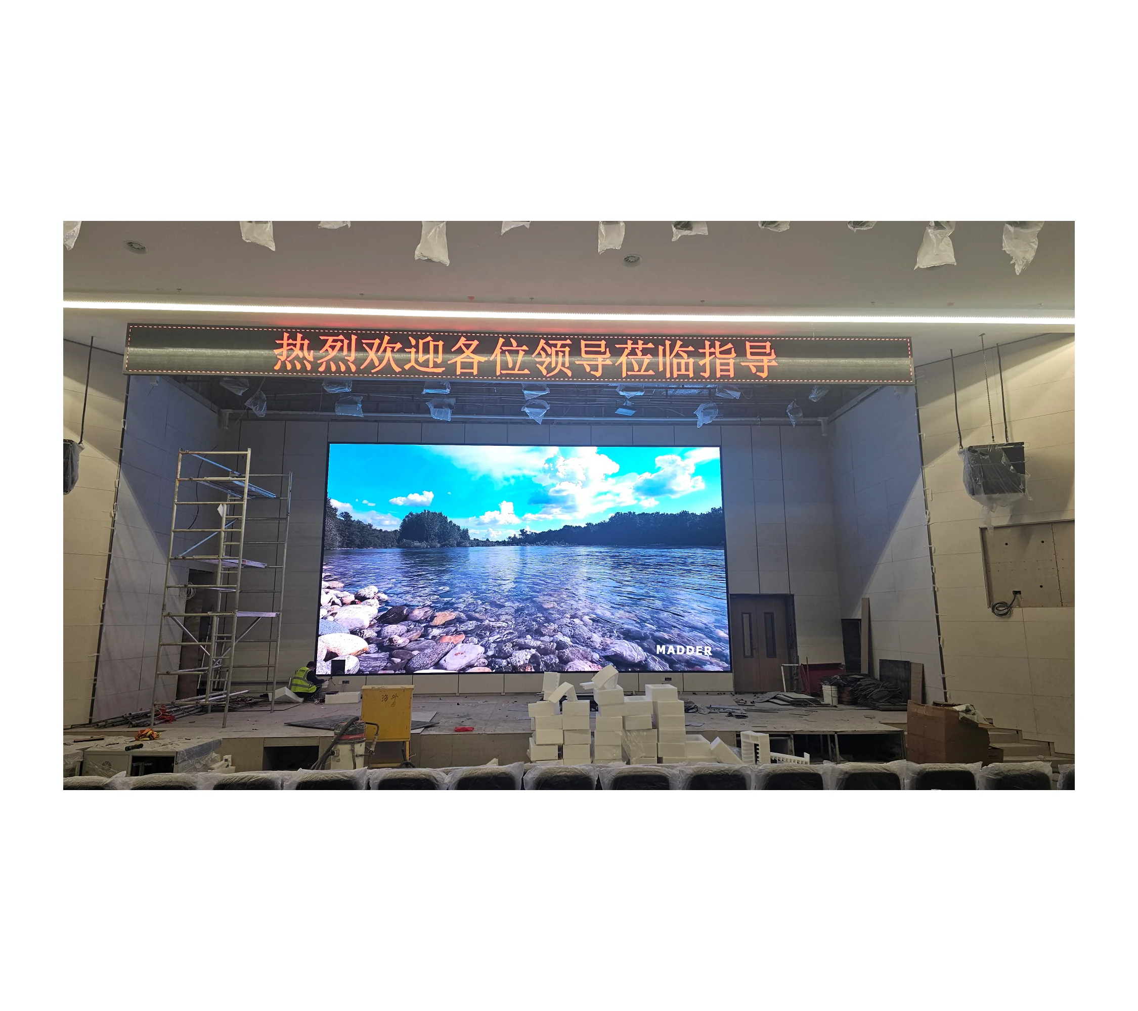 100 inch tv led screen panel display for cinema indoor ultra thin led ...