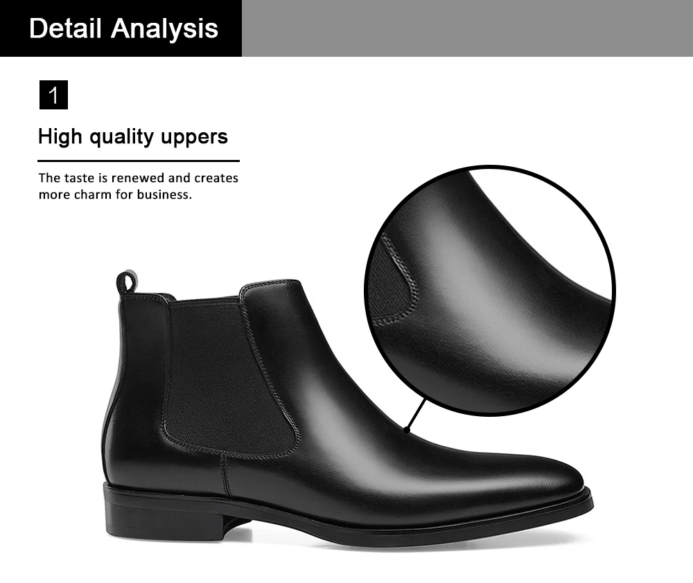 Elegant Dresses 2022 Mens Leather Boots High Quality Genuine Leather