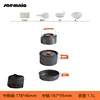 Orange handle 301 three-piece set