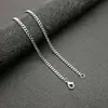 Steel-colored 3mm*60cm Cuban chain