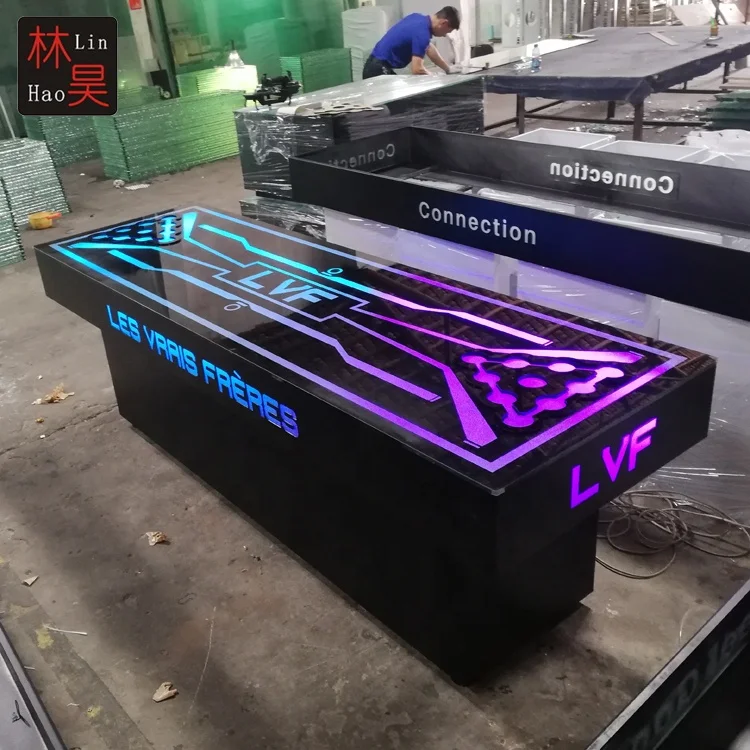 LED Customized Table for Beer Pong Game Drinking Game Table Set