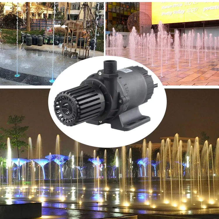 24V DC Single Stage Water Fountain Pump DMX12 Control Stainless Steel Brushless Motor Outdoor MPPT Operates Electricity factory