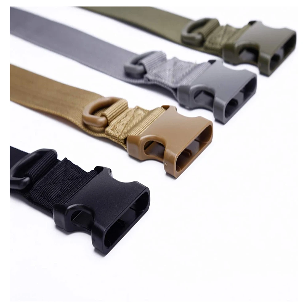 Waterproof Multifunctional Tactical Nylon Belt Adjustable Utility Gear Belt Heavy Duty Belts with Quick Release Buckle