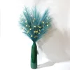 โคมไฟสาขาแก้ว pampas: สีน้ำเงิน