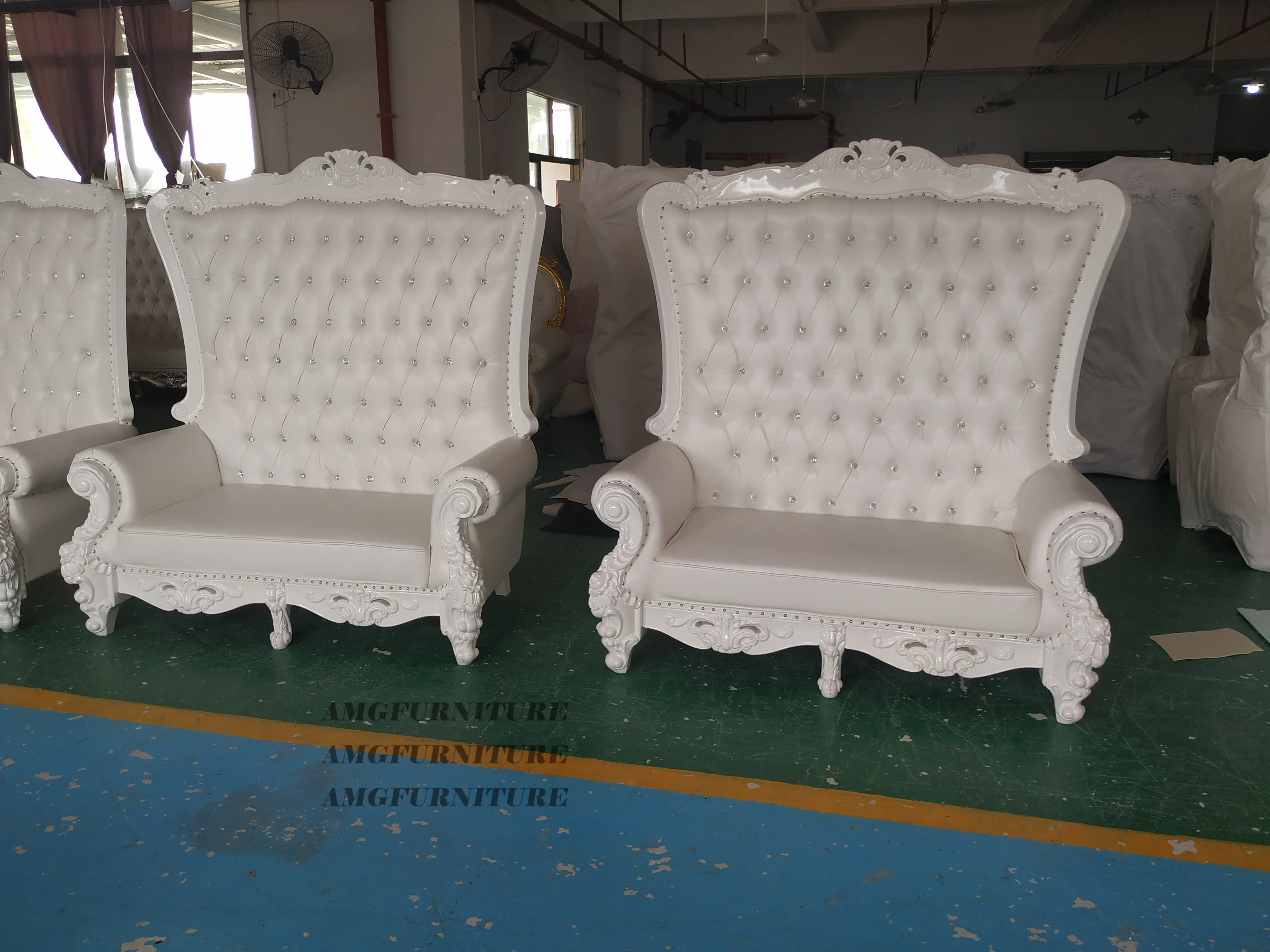 Royal Cheap Throne Chair King And Queen Wholesale Hotel Event Wedding