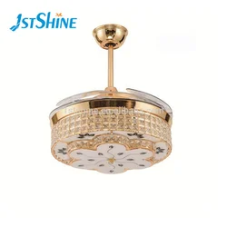 1stshine горячая распродажа высокое качество лезвие 42 дюймовый потолочный вентилятор скрытые лопасти светодиодный потолочный вентилятор с светом