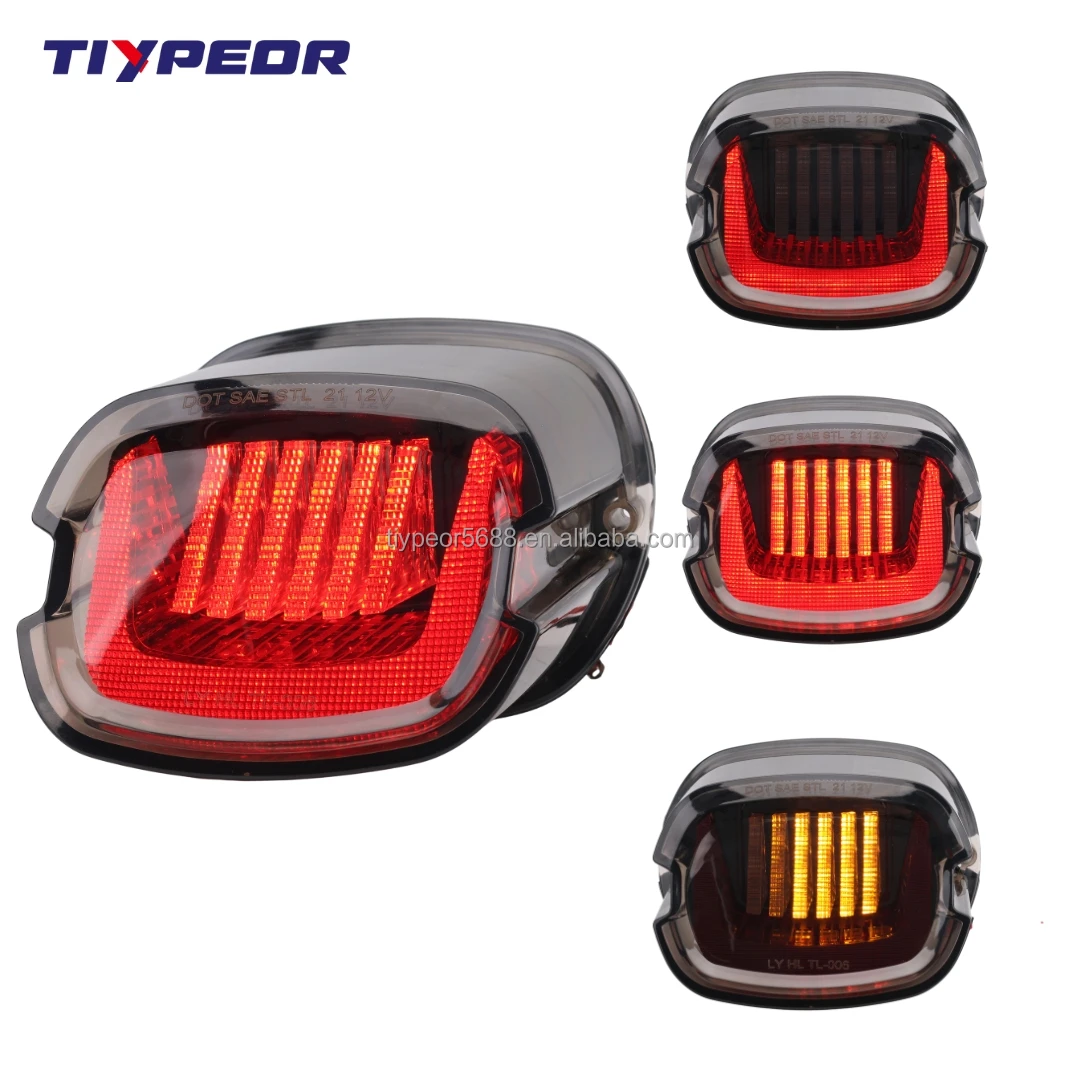 product tiypeor wholesale price hover taillight for harleys davidson tail lights motorcycle led lamp with clear smoked color-2