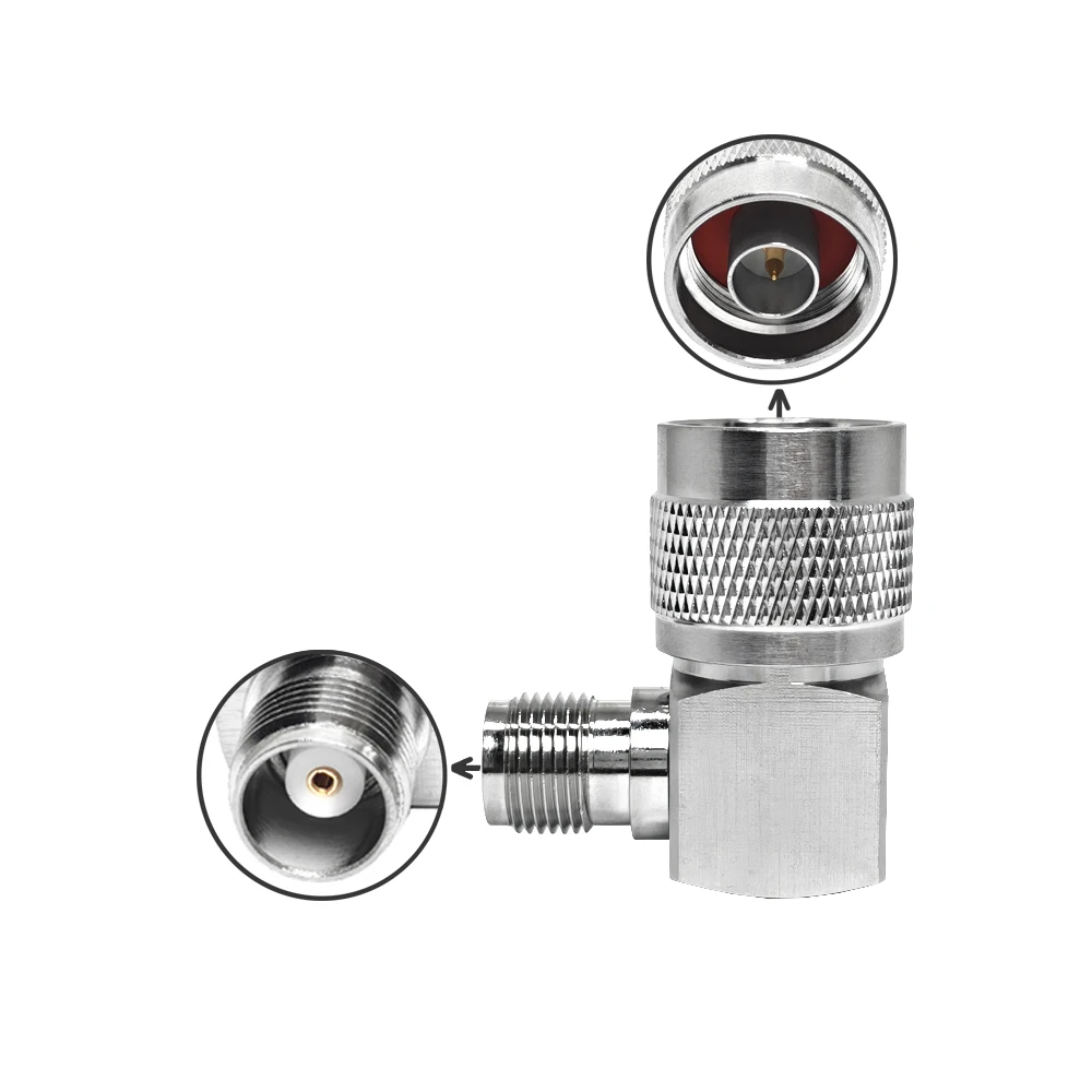 High Quality N Type Coaxial N Male to TNC Female Right Angle Adaptor Connector