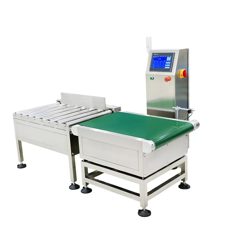 J-Sky OEM Dynamic Online Checkweigher Machine & Reject Alarm PLC Control Data Print Auto Roller Conveyor Integration Belt Scale