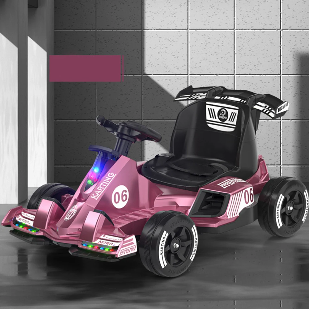 Children 1-6 Years Old Electric Four Wheel Drifting Boys Girls Remote Control Metal Battery-Powered Kid's Car