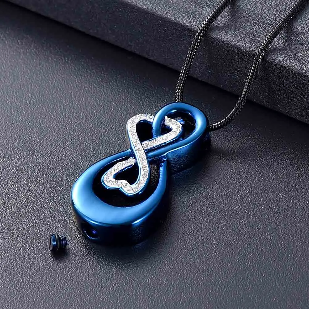 Cremation Jewelry Stainless Steel Urn Irregular Shape Urn Necklace Mini ashes memorial for deceased relatives/pets