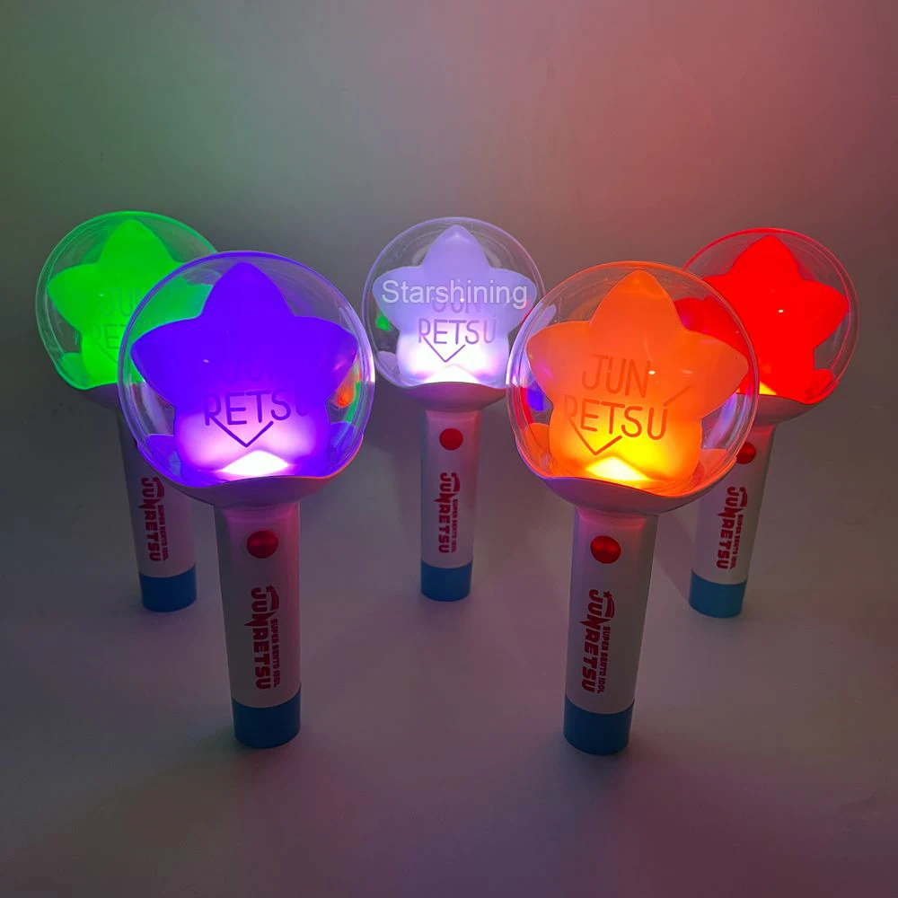 Factory ODM OEM Custom LOGO Colorful LED Light Stick Fans Glow Wand Baton Lightstick Pen Light for Concert Events