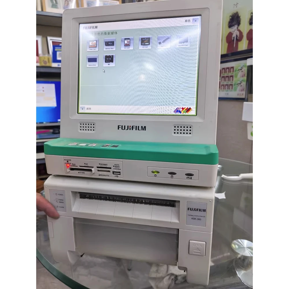 Used Fujifilm Ask-300 Printer with Touch Screen/Dye Printer FUJI