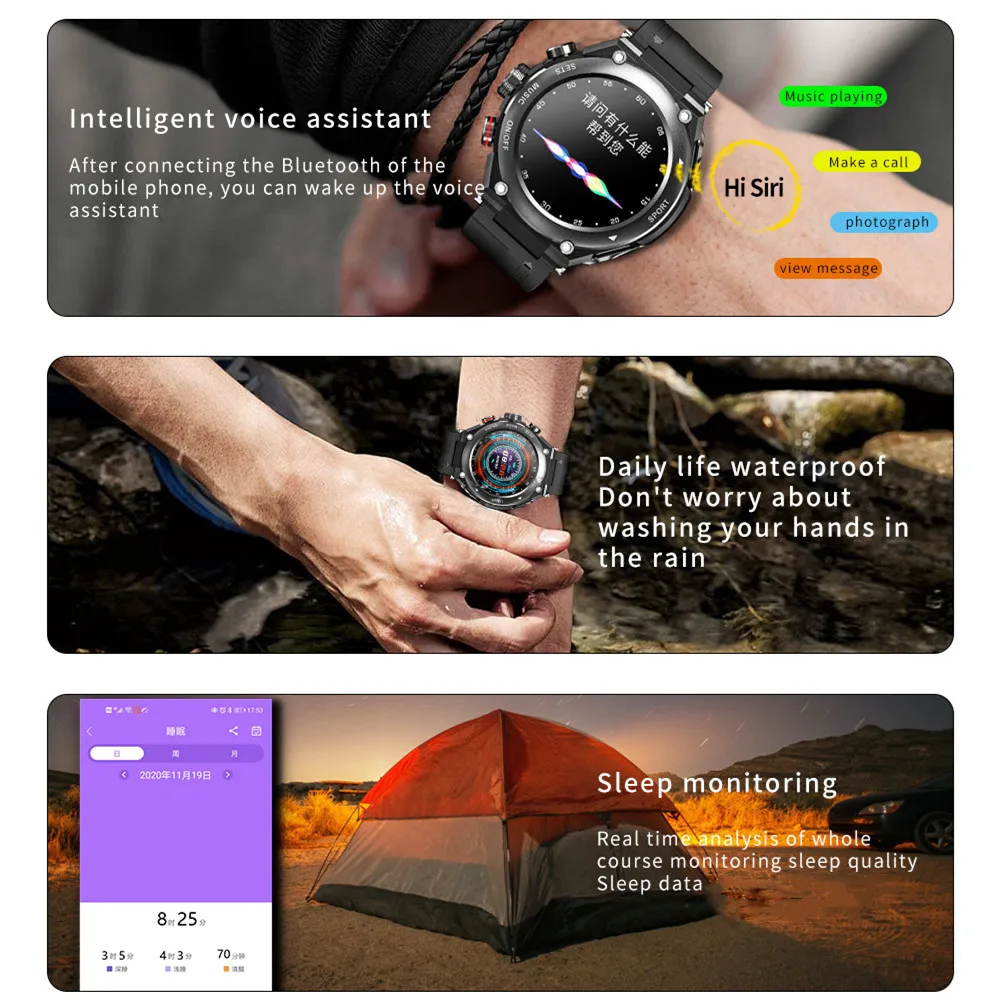 Large Smart Watch Bluetooth Watch Smart Speaker Smart Watch