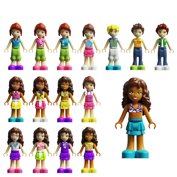 People Figures for Kid, Preschool Toys STEM Building Blocks People Set, Compatible with Major Brands Building Blocks for Toddler