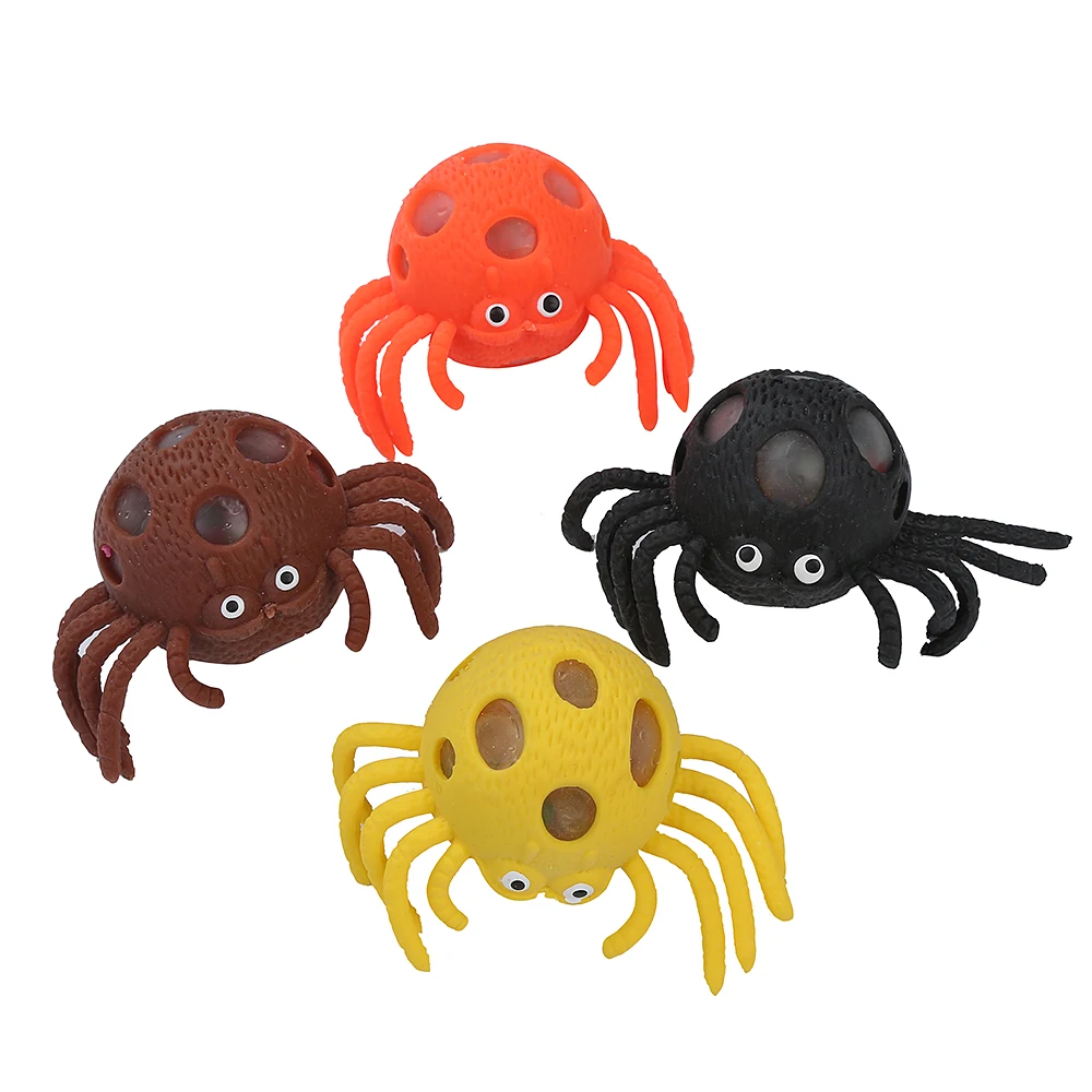 KEHUI горячая Распродажа вспышка Радуга стресс мяч мягкий Детская игрушка мигающий паук Хэллоуин игрушки