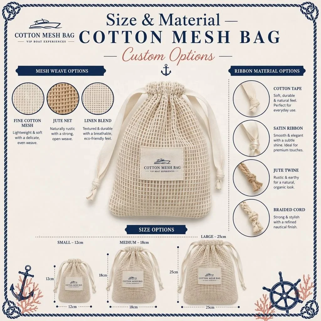 Cotton Mesh Drawstring Pouch Breathable Eco-Friendly Jewelry Gift Packaging Bag Cosmetic Soap Storage Wholesale OEM detail