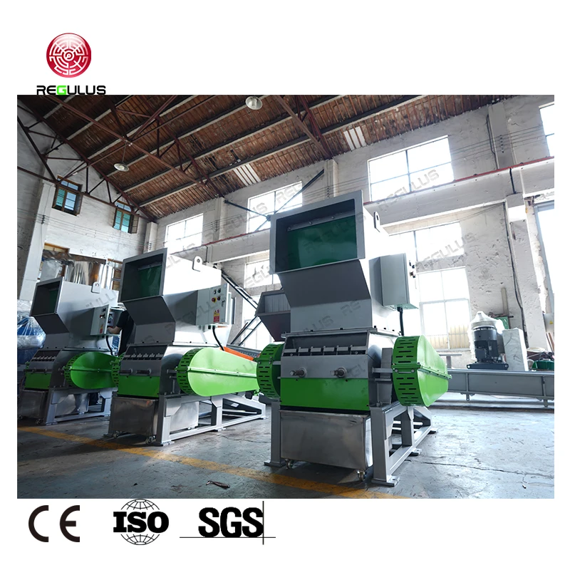 PET PP HDPE Bottles Bag Raffia LDPE Film Rubber Reusing Crushing Equipment Grinding Machine Granulator Plastic Recycling Crusher