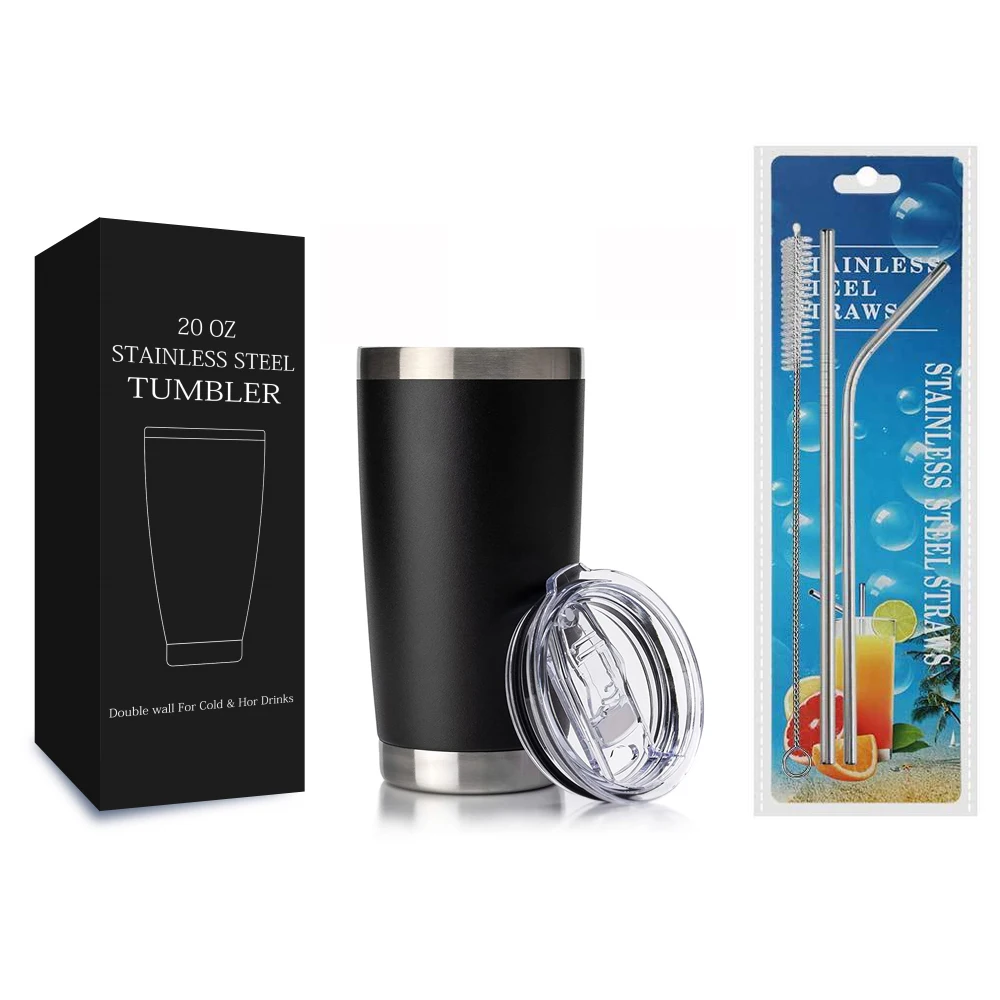 Mugs Manufacturer Thermos Coffee Cup Vacuum 20oz Coffee Tumbler Double Wall  Vacuum Insulated Travel Cups Stainless Steel Tumble