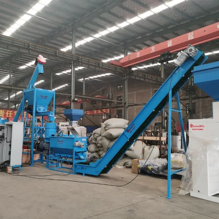 Factory 1-2 Ton/h Feed Line Full Animal Chicken Cow Cattle Rabbit Feed Pellet Machine Production Line for Farm Poultry Livestock