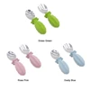 Stainless steel fork and spoon