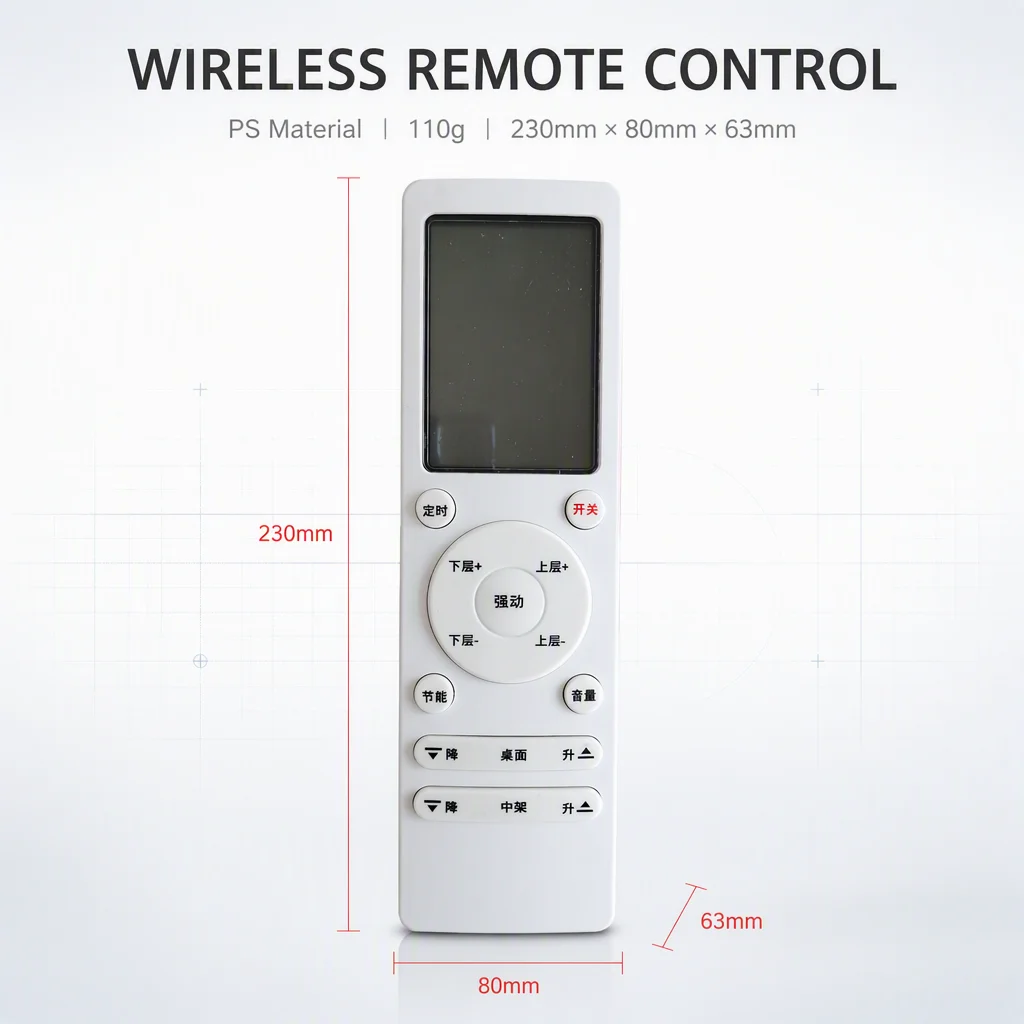 Control for Air Conditioner, IR/Rf/433m, Plastic - detail 8