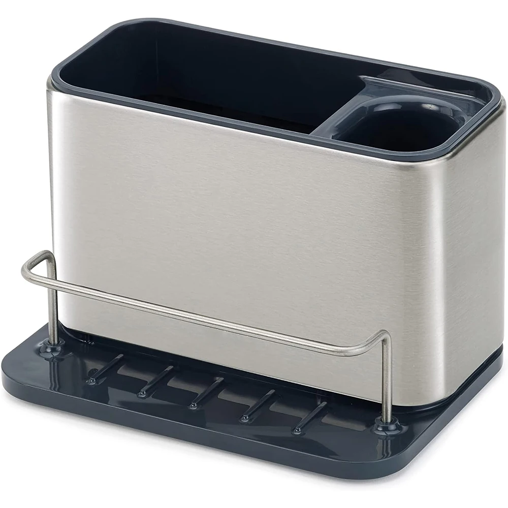 Surface Sink Caddy Stainless Steel Sponge Holder Organizer Tidy Drains
