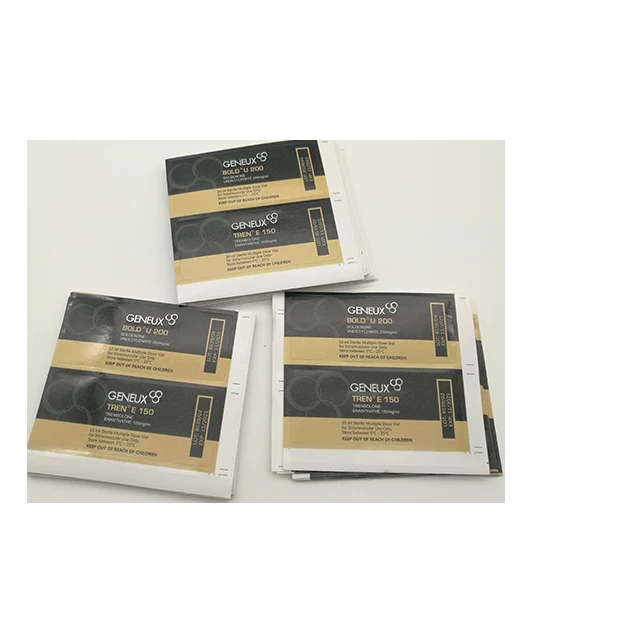 Пользовательские золото фольга горячего тиснения этикетки клей стикер флакон пустой упаковки