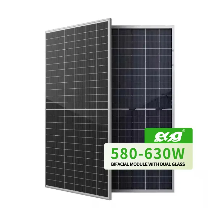 ESG Solar 280W 285W 290W 多結晶光発電パネル - シルバー/黒の 