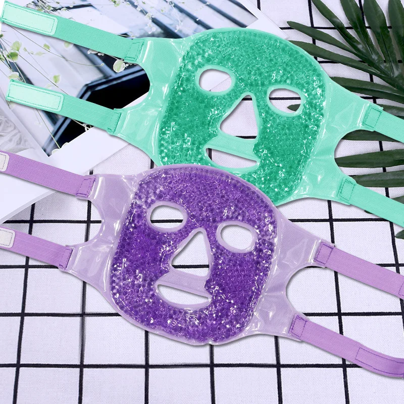 Masque De Froid Gel Pour Les Yeux Et Le Visage - Bleu, Marque ACWOO, à Conserver Au Frais