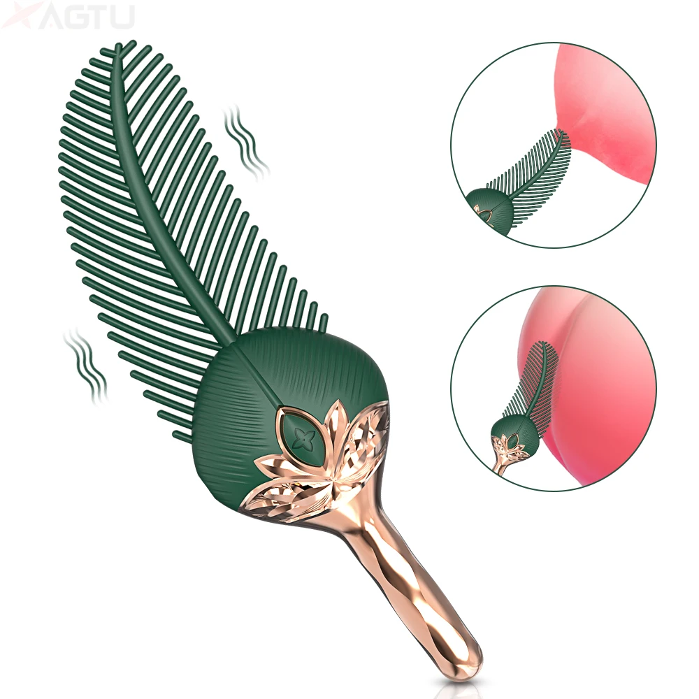 New Special Design Feather Shape Flirting Realistic Vibrators Sex Toy for Adult Women Nipple Massager Orgasm Pen Toys New Special Design Feather Shape Flirting Realistic Vibrators Sex Toy for Adult Women Nipple Massager Orgasm Pen Toys