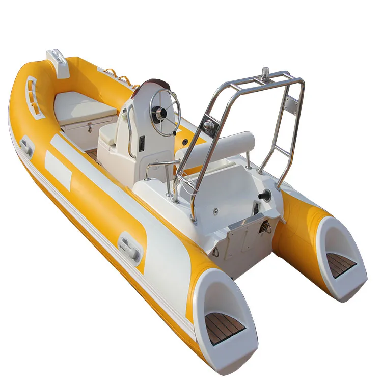 CE Rigid Fiberglass Hull 13ft RIB 390 Boat Hypalon/PVC Inflatable RIB Boat for fishing with yamaha engine