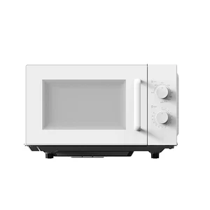 France White Home 20L Microwave Oven  Minimalism Design Compact Rotary Electric Power Source Microondas