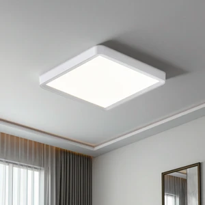 Modern 18W LED Ceiling Light for Store Office Living Room Ultra-Thin Square No Flickering 3000K/4000K/5000K 3 Colors 9 Inch AC