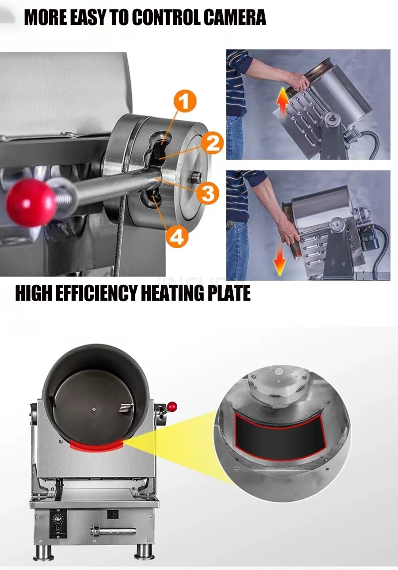 Electric Cooking Wok Pot - Smart Robot Cooker for Chinese Food