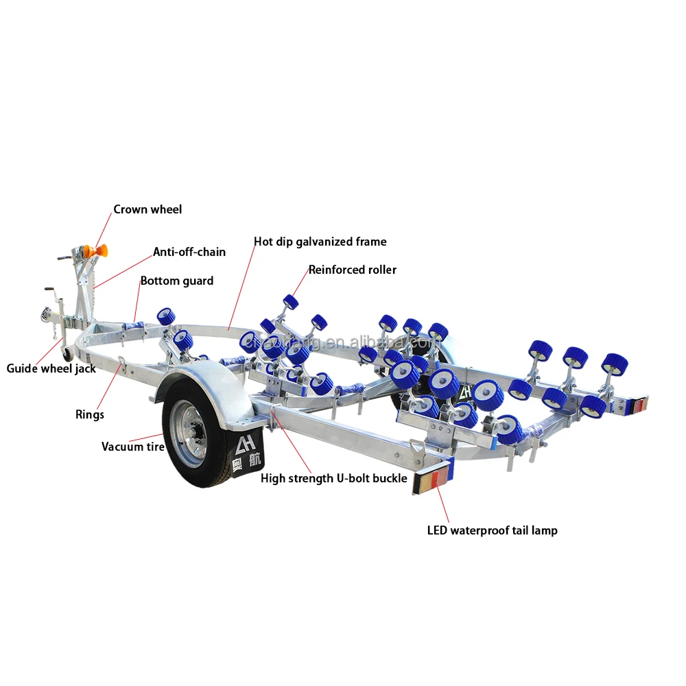 Aohang Trailer Frame Ib580 Assault Boat Trailer Frame For Boat ...