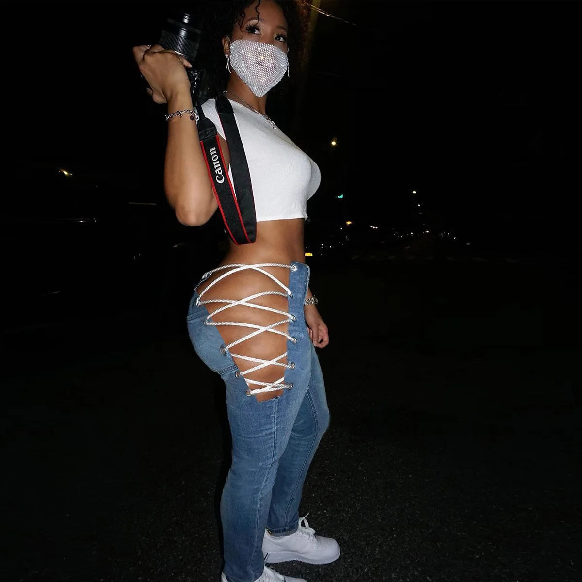 Nuevo Diseño Sexy Estirar Las Mujeres Slim Denim Apretado Creativo Ambos  Lados Vendaje De Pantalones Vaqueros Pantalones De Las Mujeres - Buy  Pantalones De Encaje,Sexy Jean,Apretado Creativo Ambos Lados Vendaje De  Pantalones