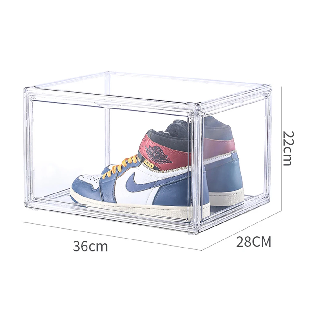 Large Capacity Transparent Side Open Shoe Box Basketball Shoes