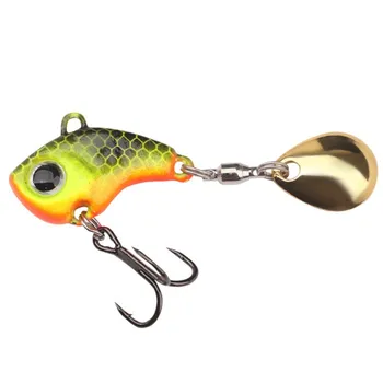 New Luya Bait Fast Spinning Small Whirlwind Vibration VIB Iron Plate Metal Sequin Sea Fishing Fresh Water Printed Artificial – Metal Jig – view 2